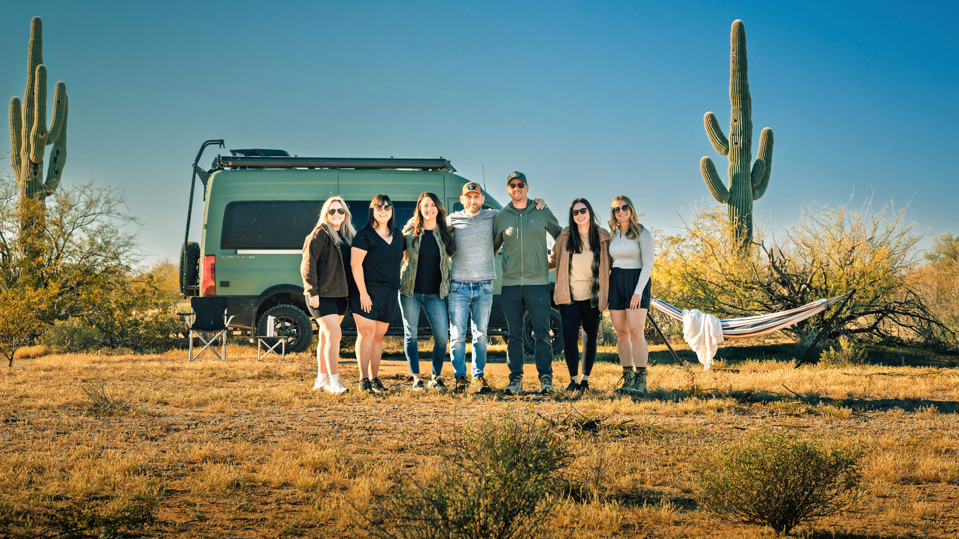Kinetic team at a shoot in Arizona